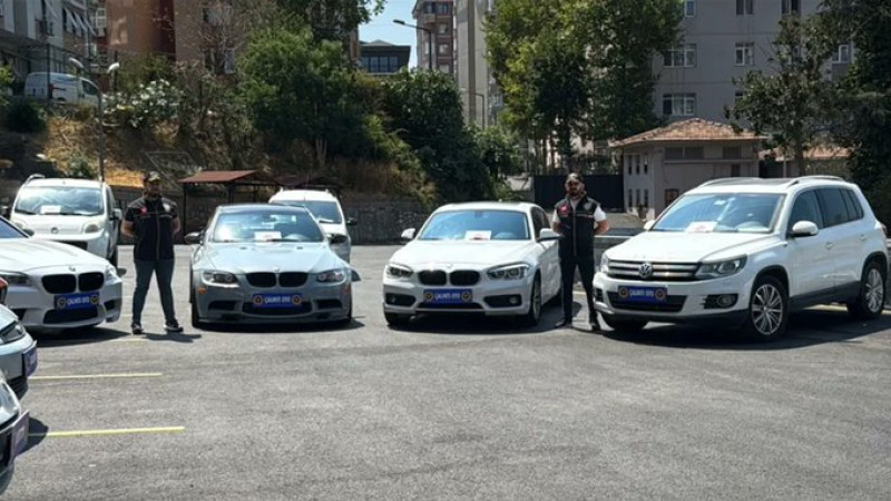 10 İlde 45 araca el konuldu