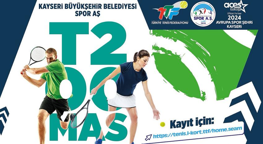 Avrupa Spor Şehri Kayseri, Tenis Turnuvası’na Ev Sahipliği Yapacak