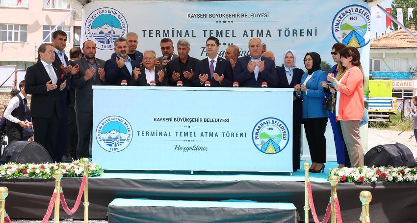 Pınarbaşı Terminal ve Ticaret Binası Temel Atma Töreni’ne Katıldı