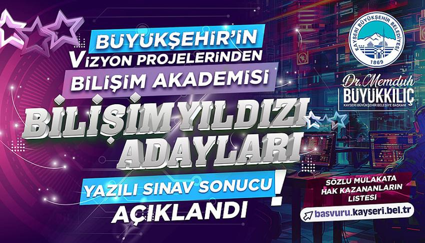 Büyükşehir’in Bilişim Akademisi’nde Yazılı Sınav Sonuçları Açıklandı