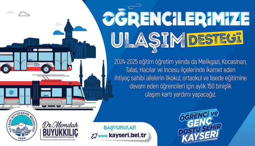 Öğrenci Dostu Başkan Büyükkılıç’tan Öğrencilere Hep Destek Tam Destek