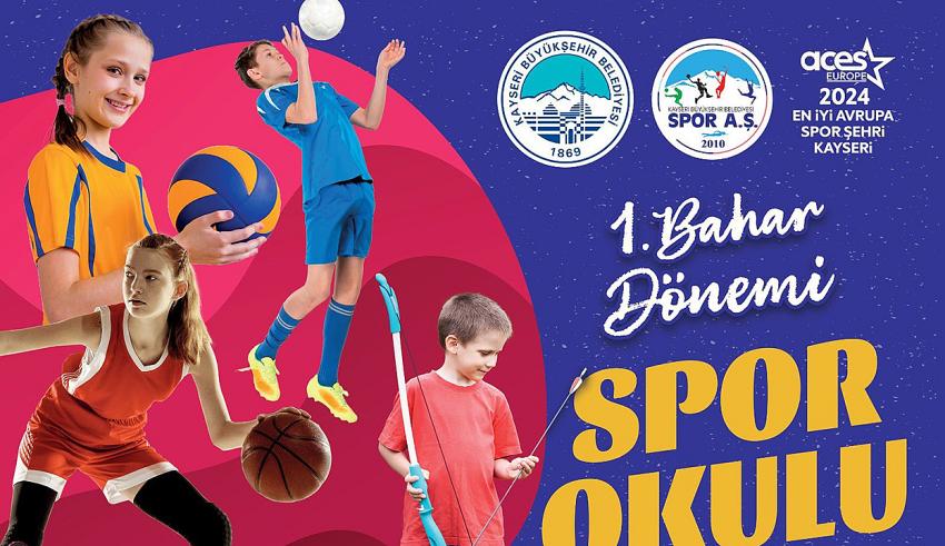 Spor A.Ş.’nin 1’inci Bahar Dönemi Spor Okulu Kayıtları Başladı