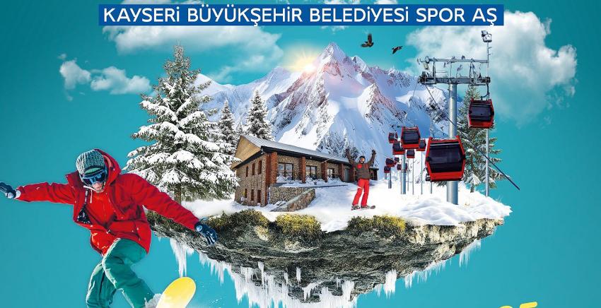 Büyükşehir’in Erciyes Kayak Okulu’nda Kayak Ve Snowboard Kursları Sürüyor