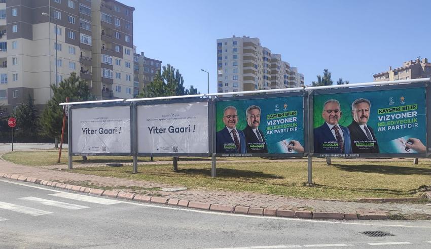 Kayseri’de İsimsiz Billboardlar Merak Konusu Oldu
