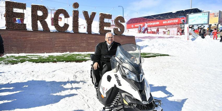 Erciyes’in Zirvesinde Dünya Kar Motosikleti Şampiyonası İçin Geri Sayım Başladı