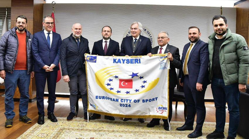 Kayseri, Yılın En İyi Avrupa Spor Şehri Seçilerek, “Altın Bayrak” Kazandı