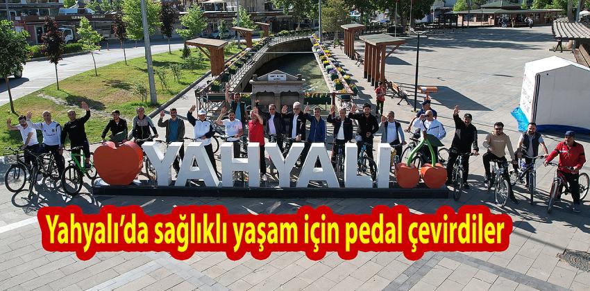 Yahyalı’da sağlıklı yaşam için pedal çevirdiler