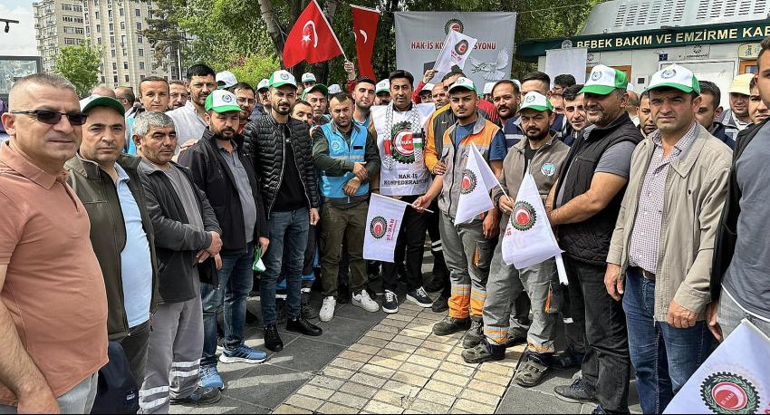 Cumhuriyet Meydanı’nda 1 Mayıs’ı kutladılar