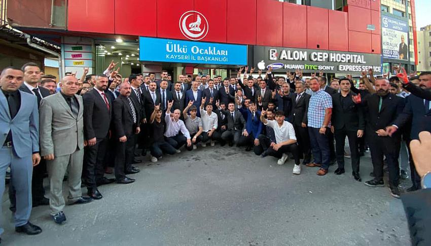 Ülkü Ocakları Genel Başkanı Yıldırım Kayseri’de