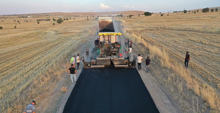 ASFALT ÇALIŞMASINA BAŞLADI