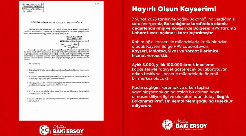 Baki Ersoy’dan Müjde