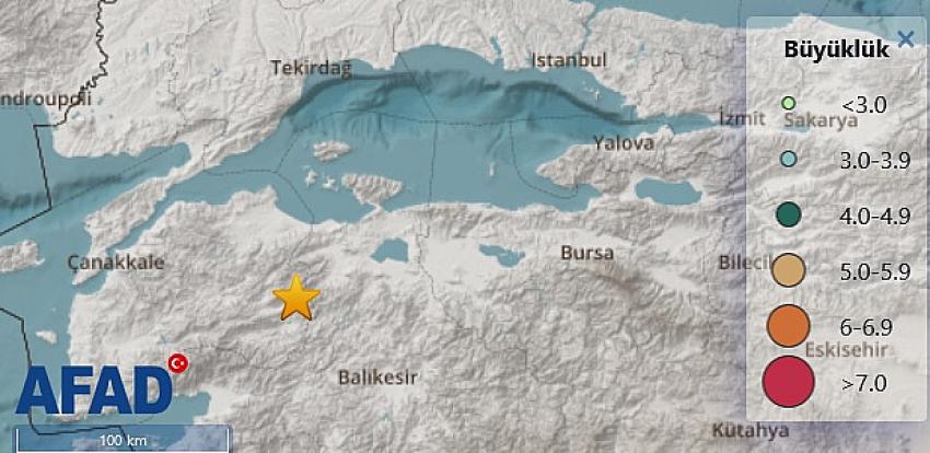 Çanakkale 4.9 büyüklüğünde depremle sallandı