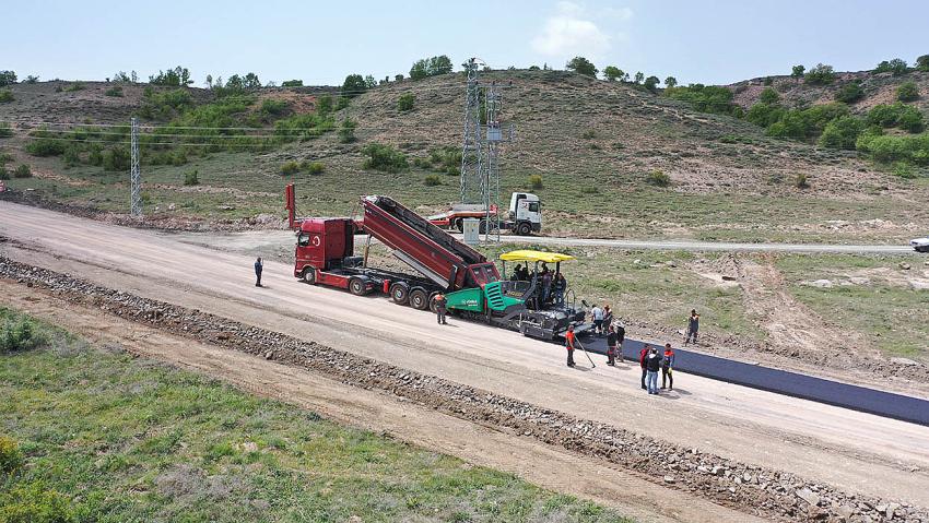 Pınarbaşı’da Yol Çalışması