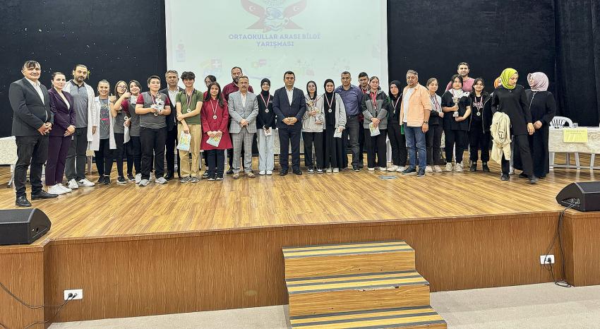 Hacılar'da Ortaokullar Arası Bilgi Yarışması Yapıldı