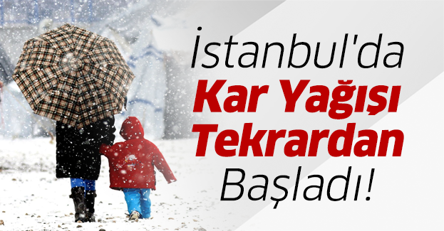 İstanbul'da Kar Yağışı Tekrardan Başladı!