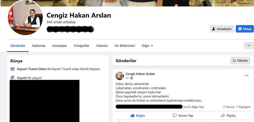 KTO Meclis Başkanı Arslan’dan dikkat çeken paylaşım