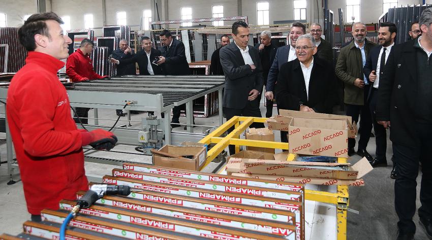 Büyükkılıç’tan Mimarsinan OSB’de fabrika ziyaretleri