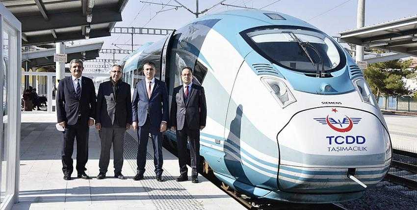 KONYA KARAMAN YÜKSEK HIZLI TREN TEST SÜRÜŞÜ YAPILDI