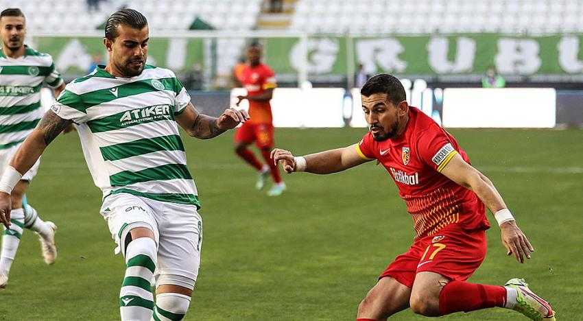 KONYASPOR 2 - KAYSERİSPOR 0 (İLK YARI SONUCU)