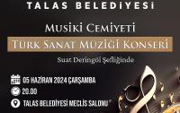 Talas Musiki Cemiyetinden Sanat Müziği Konseri