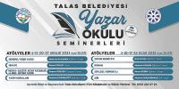 Talas'ta Yazar Okulu Seminerleri Başlıyor