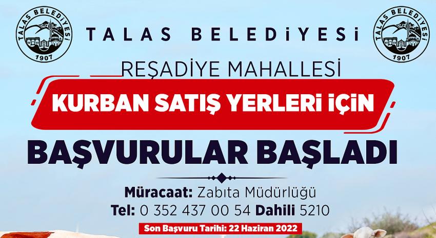 Talas’ta Kurban Satış Ve Kesim Yerleri Belirlendi