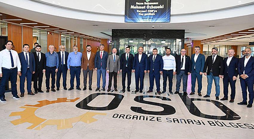 Özhaseki’den Kayseri OSB Yönetimine Hayırlı Olsun Ziyareti