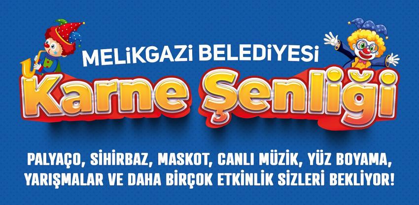 MELİKGAZİ’DE ÇOCUKLARA KARNE ŞENLİĞİ