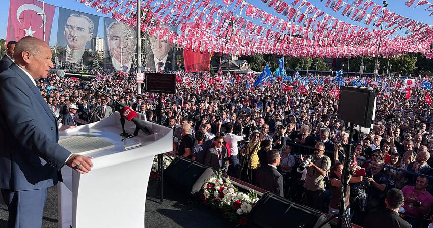 MHP Lideri Bahçeli Kayseri’de coşkulu kalabalığa hitap etti