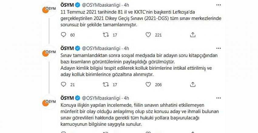 ÖSYM’DEN İLGİNÇ KİTAPÇIK AÇIKLAMASI: MÜNFERİT OLAY