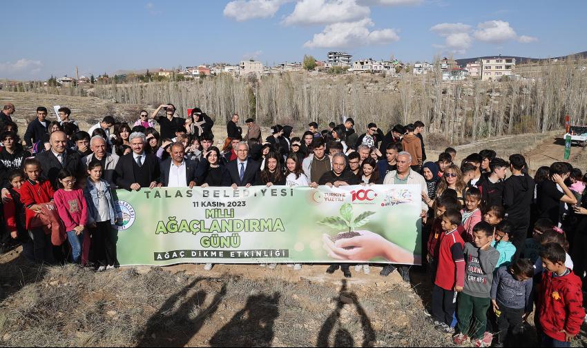 Talas'ta Topyekün Ağaçlandırma Günü Seferberliği