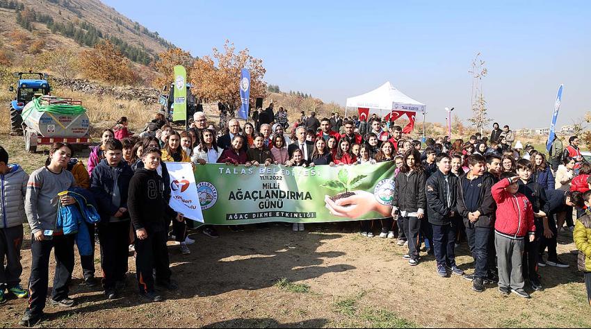 Talas'ta Şenlik Gibi Ağaçlandırma Günü