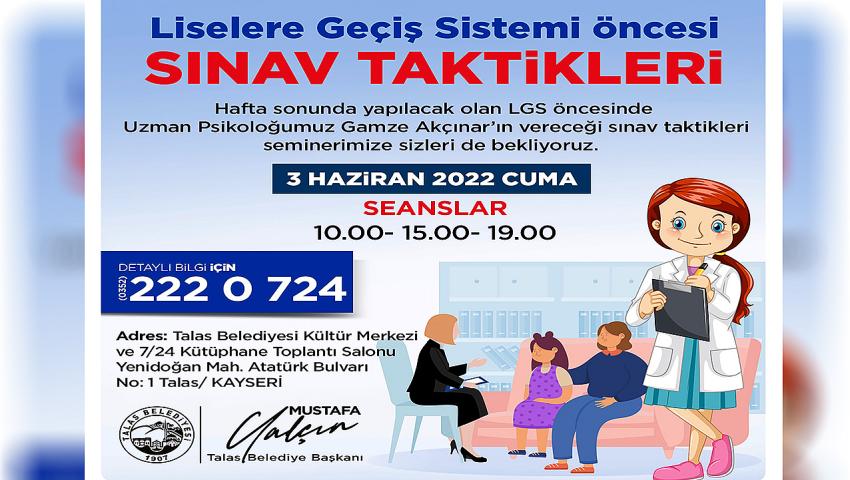 Talas’tan Lgs Öncesi Sınav Taktikleri