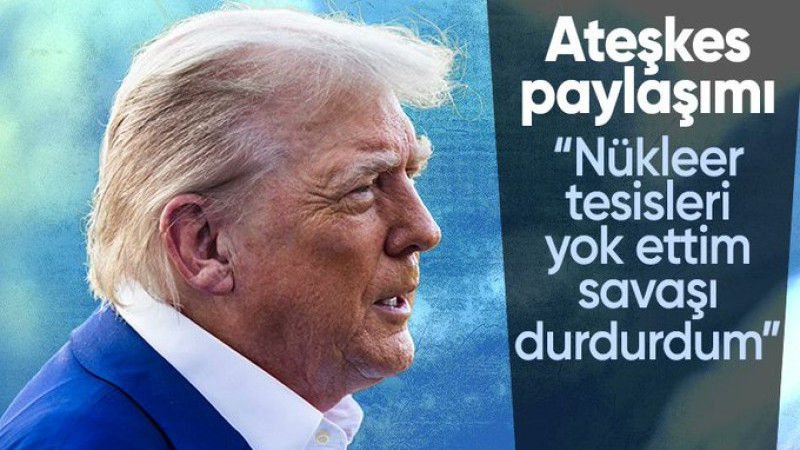 Trump savaşı durdurmanın da onur olduğunu söyledi 