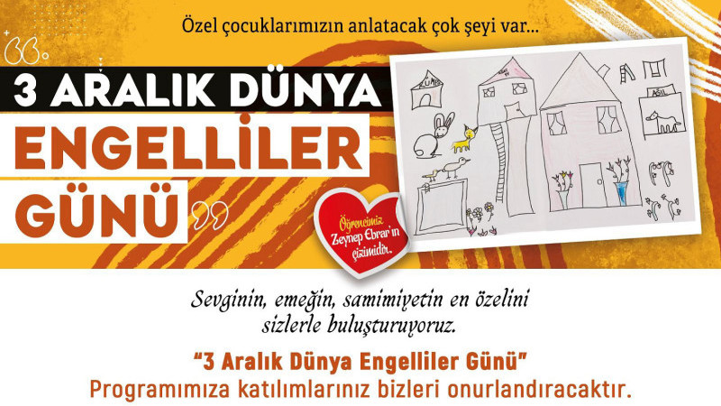 Büyükşehir Belediyesi’nden, 3 Aralık Dünya Engelliler Günü’ne Özel Program