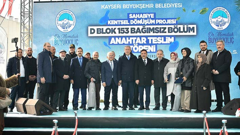 Sahabiye’de Anahtarları Teslim Eden Başkan Büyükkılıç; “Kayseri Belediyeciliği İcraat Üretir”