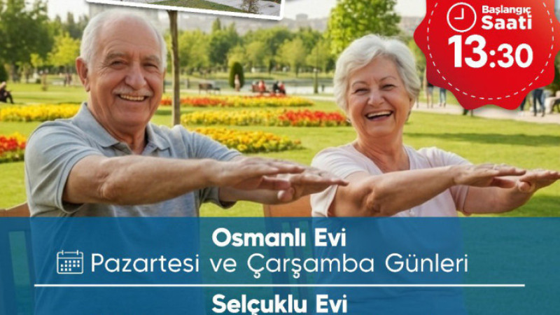 Hareketin Yaşı Yok; Talas’ın Çınarları Egzersiz Yapacak