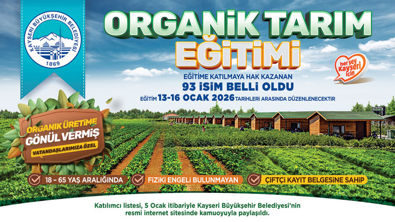 Büyükşehir’den Organik Tarıma Güçlü Adım; Eğitim Listesi Açıklandı