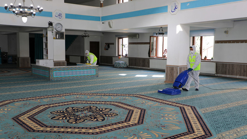 Talas’ın Camilerinde Ramazan’a Özel Temizlik