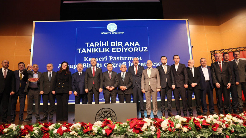 KTO Başkanı; Kayseri pastırması, şehrimizin Avrupa Birliği nezdinde tescil edilen ilk ürünü olarak tarihe geçmiştir