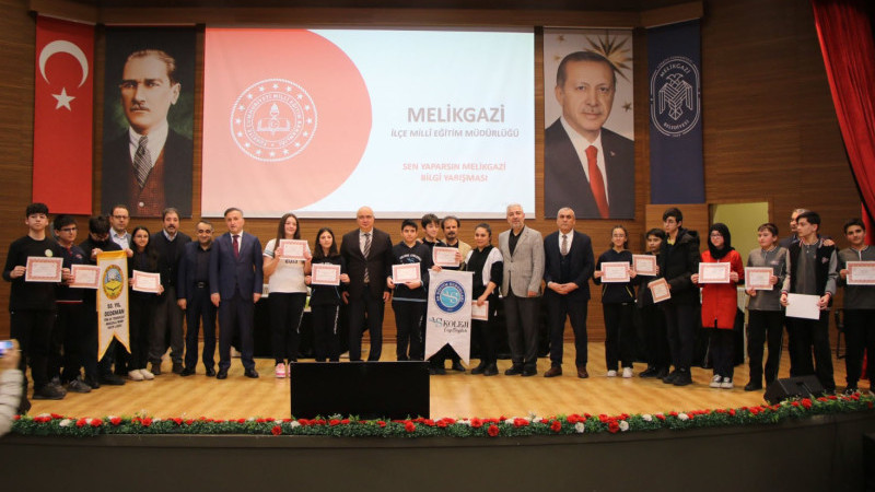 ‘Sen Yaparsın Melikgazi’ bilgi yarışmasında ödüller sahiplerini buldu