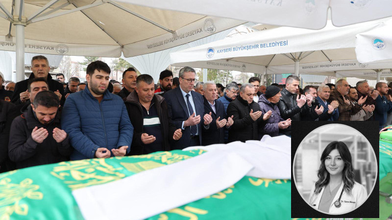 Kazada ölen tıp öğrencisi Yaren, doktor önlüğü ile son yolculuğuna uğurlandı