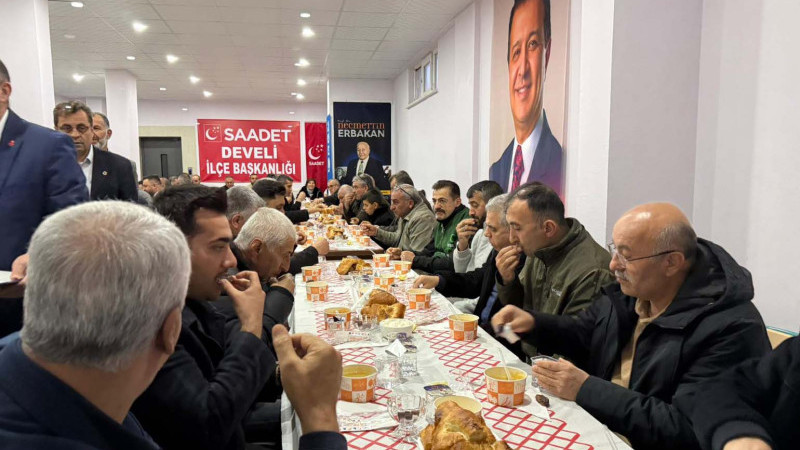 Develi’de Birlik Sofrası: Saadet Partisi’nden Bütünleştiren İftar Programı