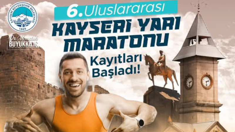 6. Uluslararası Kayseri Yarı Maratonu’nda 10k-21k Kayıtları Başladı
