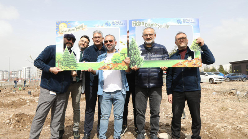 Erciyes Teknopark’ta Fidanlar Toprakla Buluştu