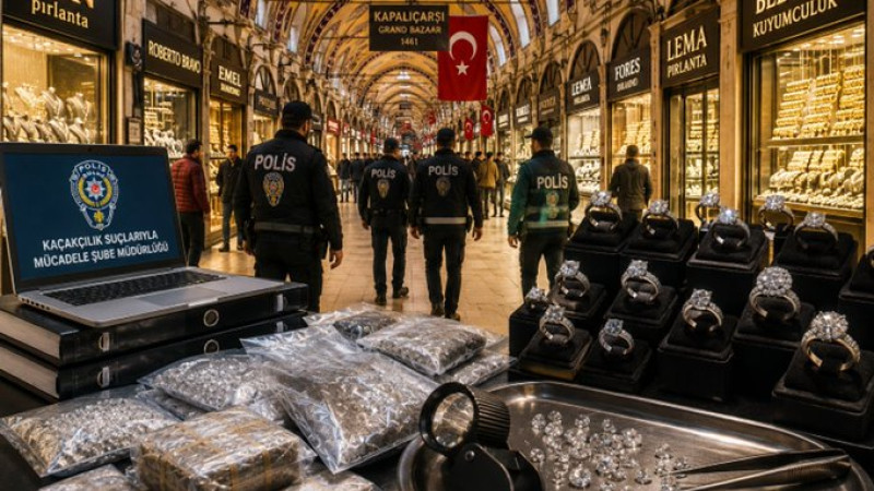 Kapalıçarşı merkezli pırlanta operasyonu genişliyor