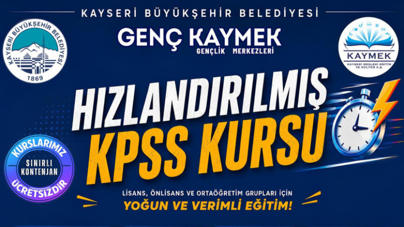 KAYMEK’ten Kpss Adaylarına Hızlandırılmış Hazırlık Desteği