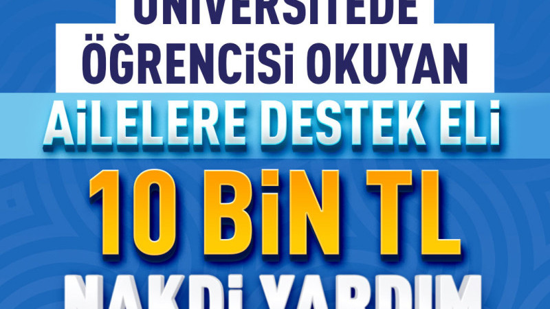 Büyükşehir’den Üniversiteli Öğrencisi Bulunan Ailelere 10 Bin Tl Destek