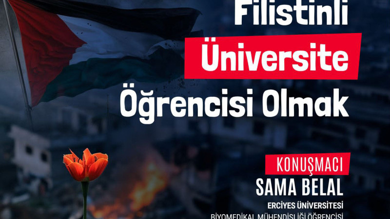 NNYÜ’de Gazze için bilim kafe etkinliği