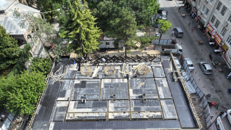 Şehrin Tarihi Simgesi Kurşunlu Cami’de Ek Şadırvan İçin Son Aşamaya Gelindi